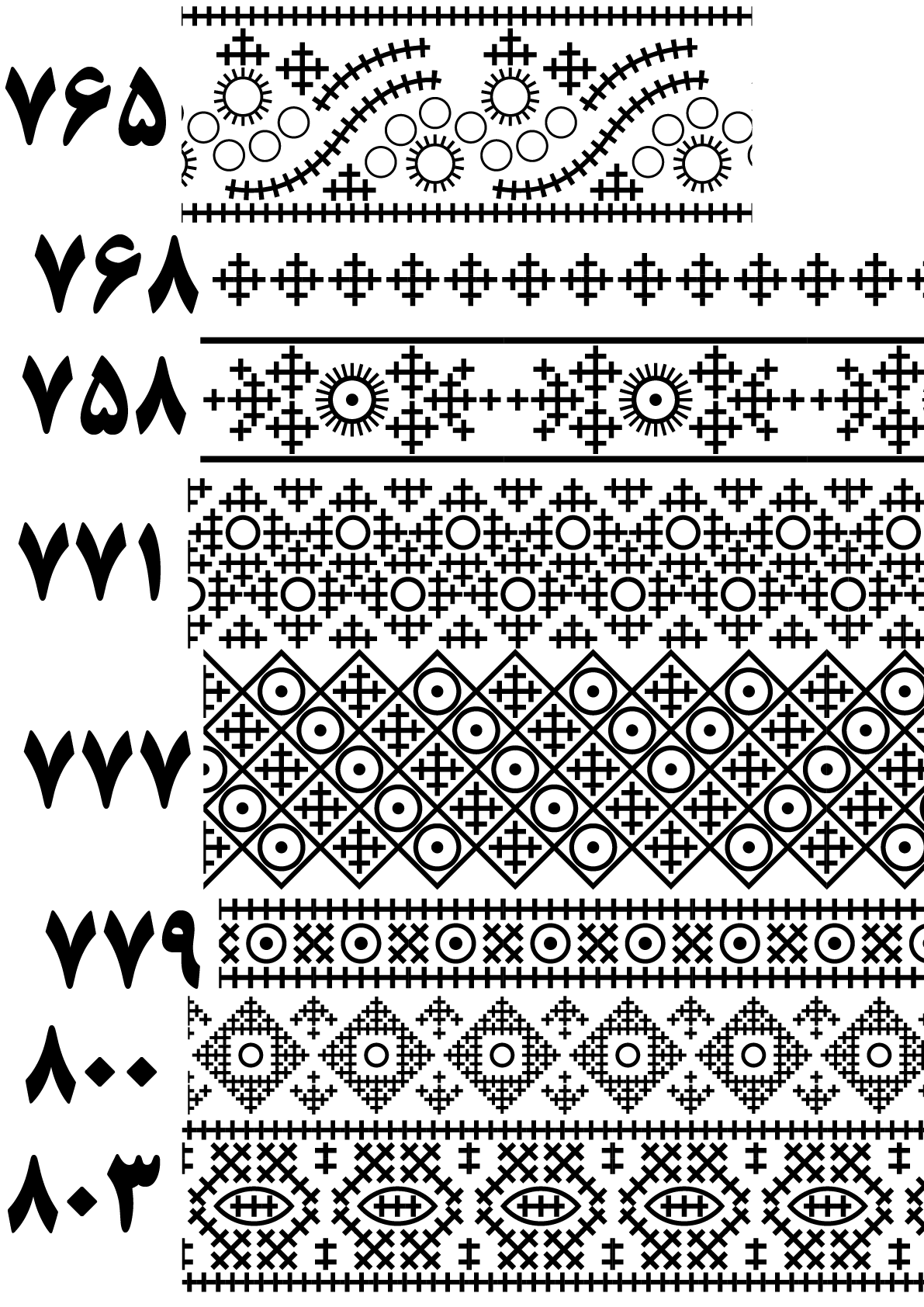 بنوک 765 تا 803