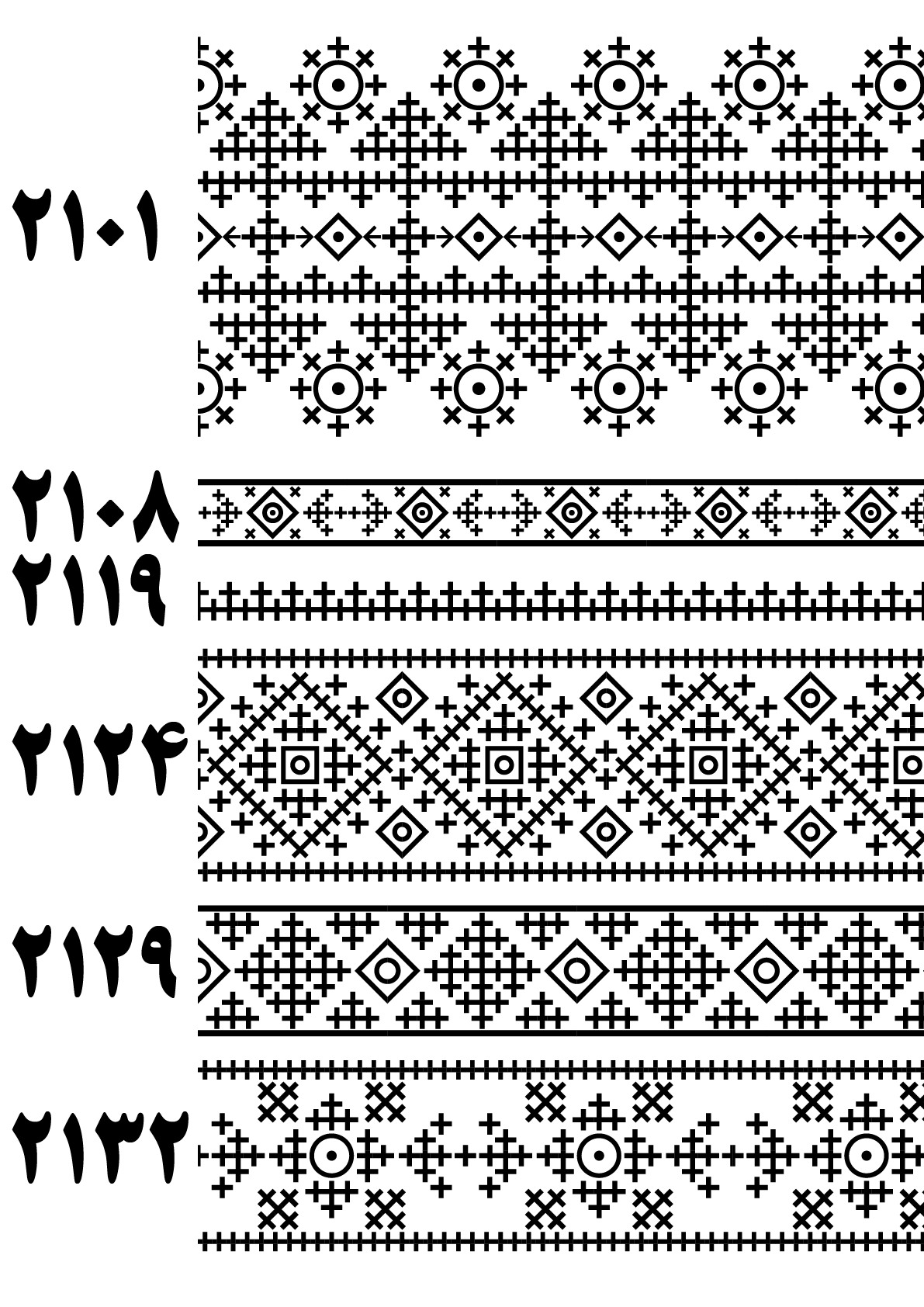 بنوک 2101 تا 2132