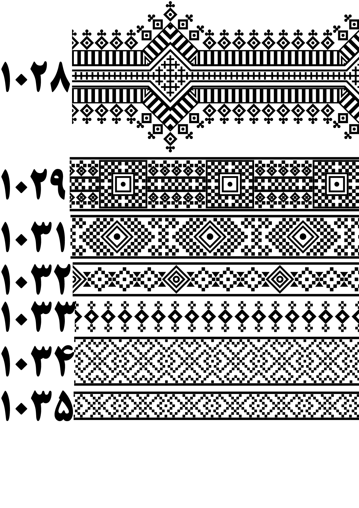 بنوک 1028 تا 1035