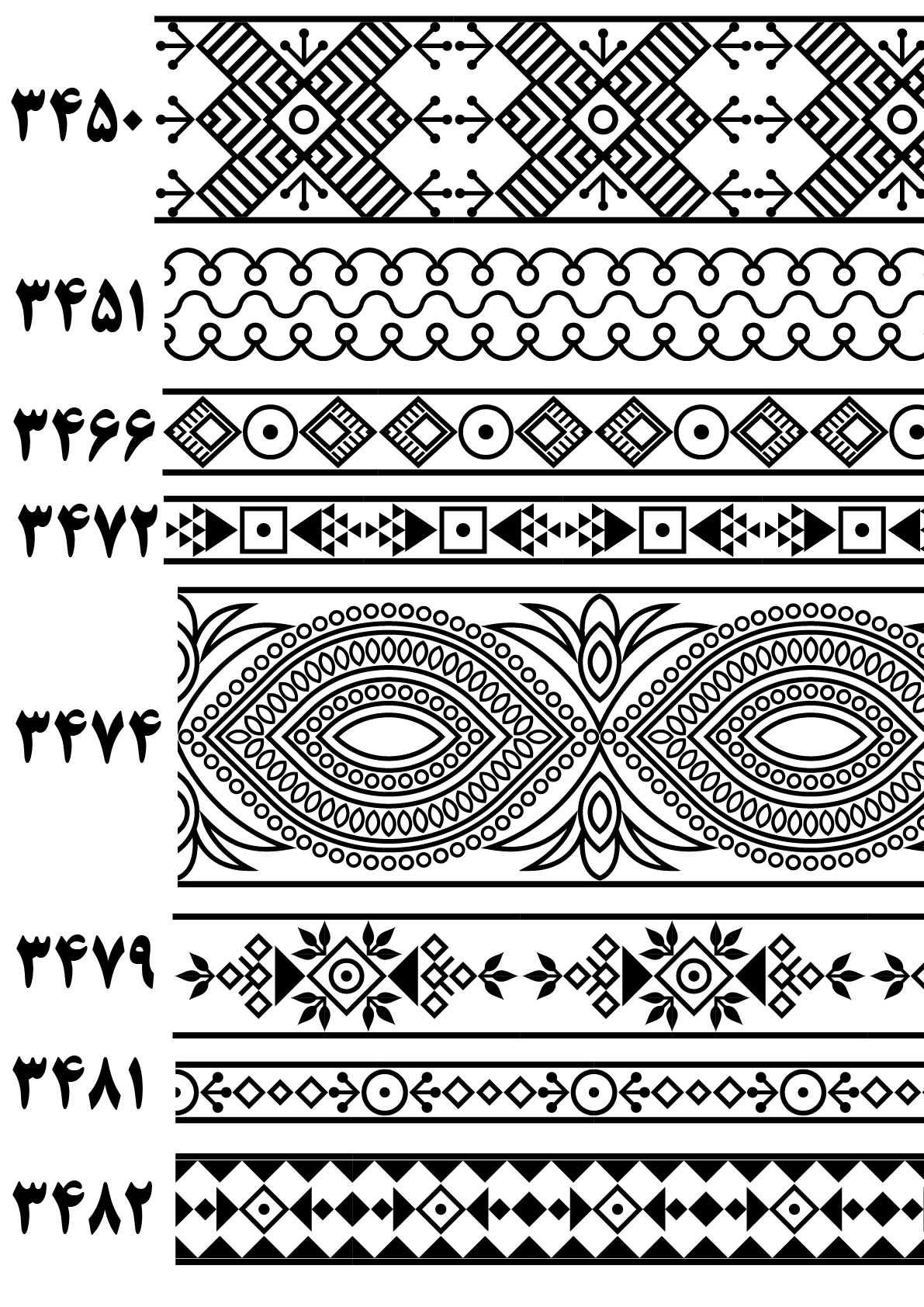 بنوک 3450 تا 3482